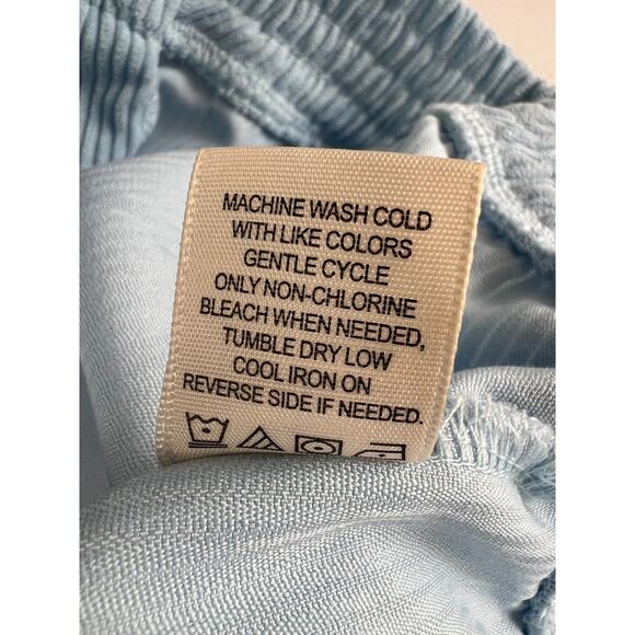 No Comment NY LA Women's Light Blue Corduroy Zip Up Jacket Size XL - Picture 6 of 10